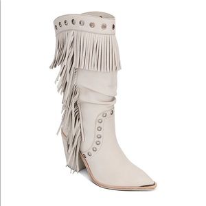 Kenneth Cole West Side Fringe Mid-Calf Boots